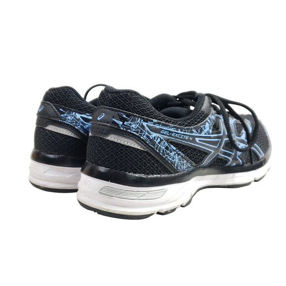 Asics Gel-Excite-4 Womens Size 9.5 Black & Blue Athletic  Running Shoes - Picture 3 of 9